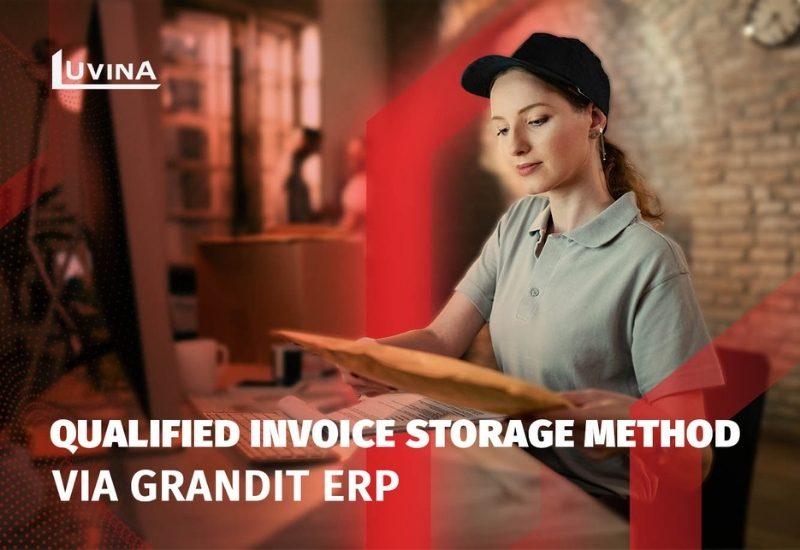 Qualified invoice storage method Via GRANDIT ERP