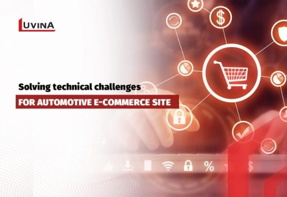 Solving complex technical challenges to develop an e-commerce site for automobile industry