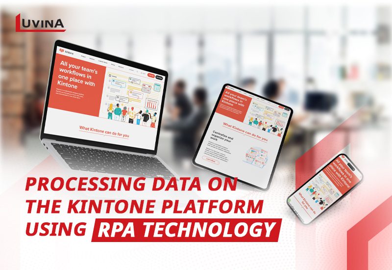 Developing Software Solutions to Process Data on the Kintone Platform Using RPA Technology