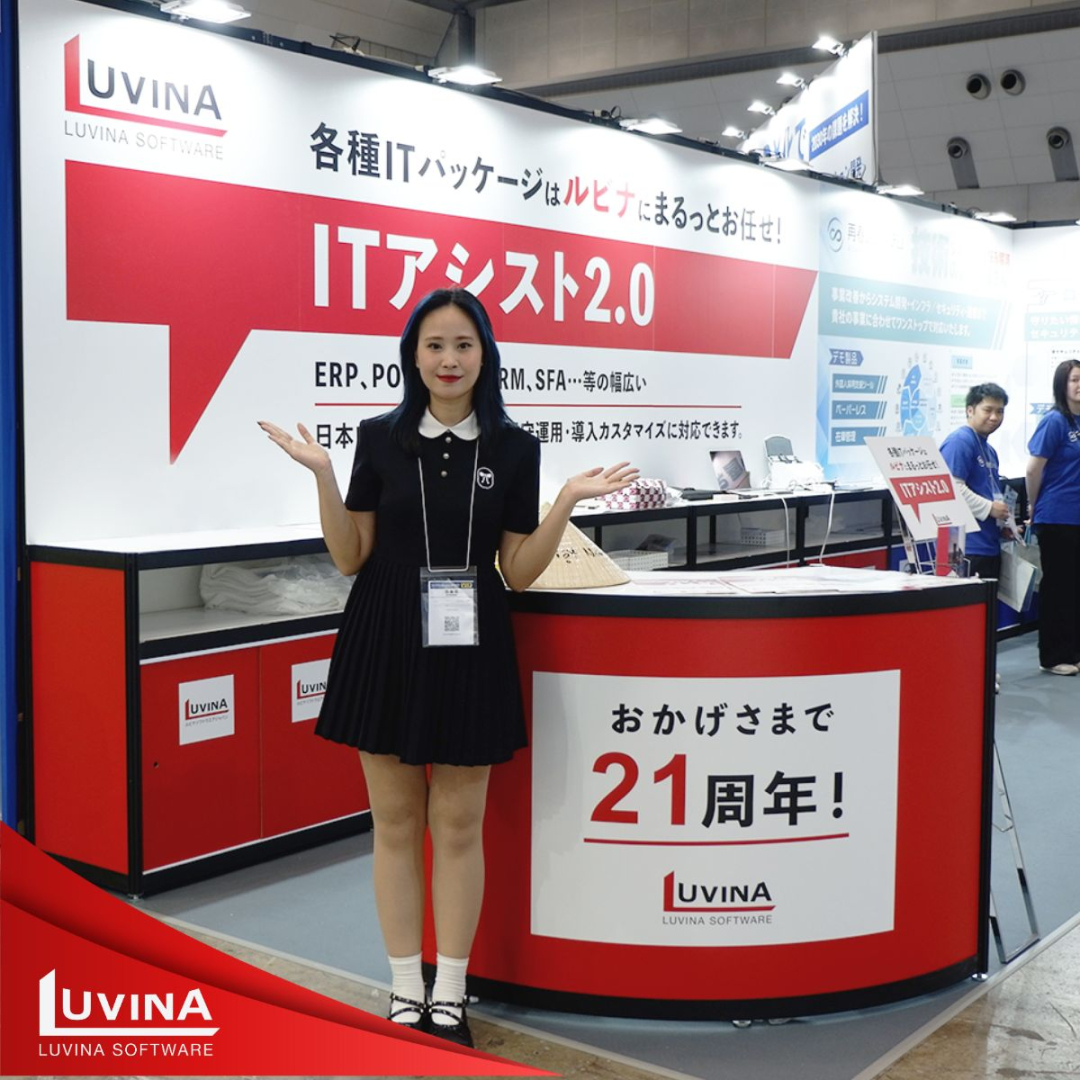 【出展レポート】Japan IT Week 2025【春】に行きました! 2 1. it week booth huy%e1%bb%81n