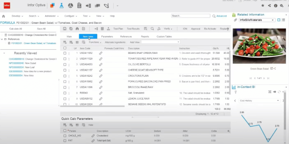 【失敗しない】製造業向けERPおすすめ比較8選!メリットと選び方も解説 8 infor cloudsuite dashboard