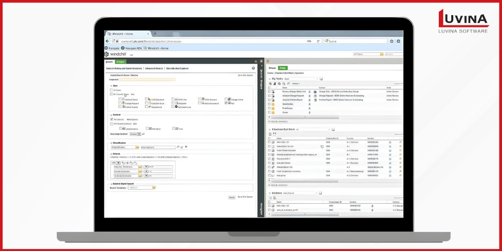 ptc windchill dashboard