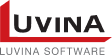 luvina logo in the footer section