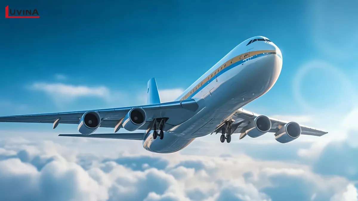 Commercial aircraft in flight representing the operational scope of airline digital transformation.