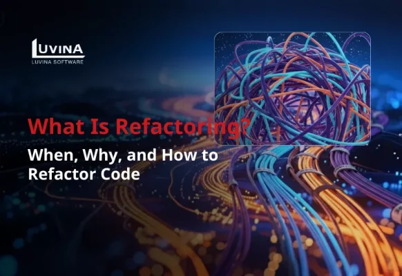 Title banner displaying the text "What Is Refactoring? When, Why, and How to Refactor Code".