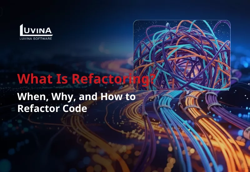 Title banner displaying the text "What Is Refactoring? When, Why, and How to Refactor Code".