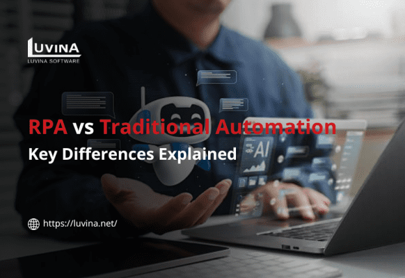A featured thumbnail comparing rpa vs traditional automation to highlight their key differences in business workflows.