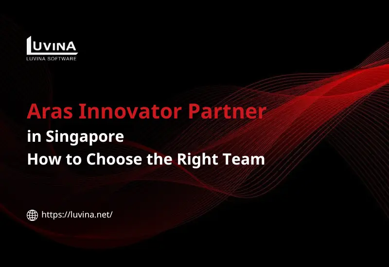 A featured banner illustrating how to select a reliable Aras Innovator partner in Singapore.