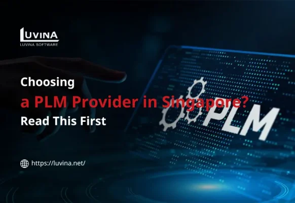 A featured banner illustrating how to select a reliable plm system provider in Singapore.