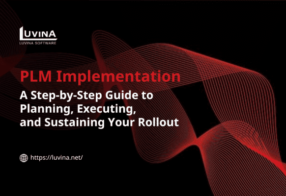 Featured header graphic introducing the core stages of successful plm implementation.