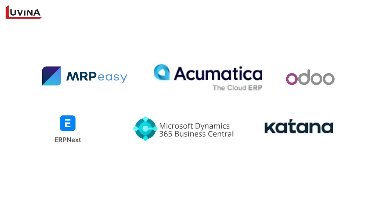 ERP Software for Small Manufacturing Businesses: How to Choose the Right Fit 8 Comparison overview of six shortlisted platforms representing ERP Software for Small Manufacturing Businesses.